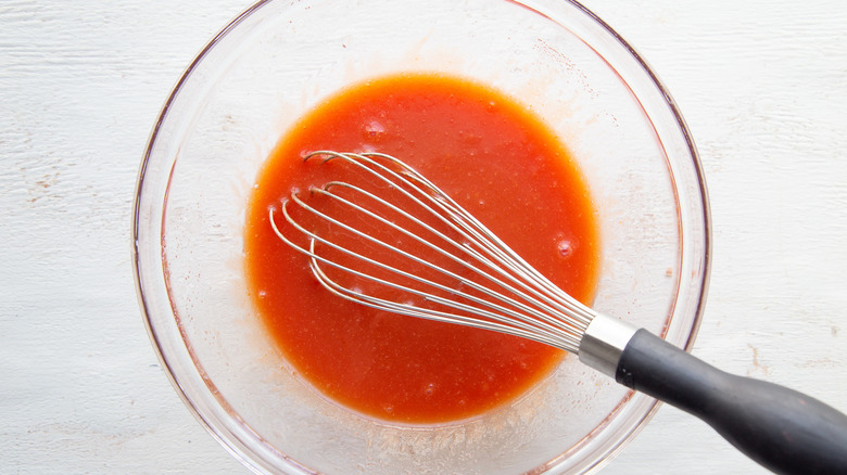 sauce in dish