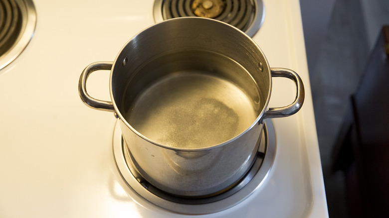 pot of water on stove