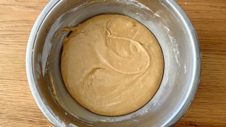 smooth batter in bowl