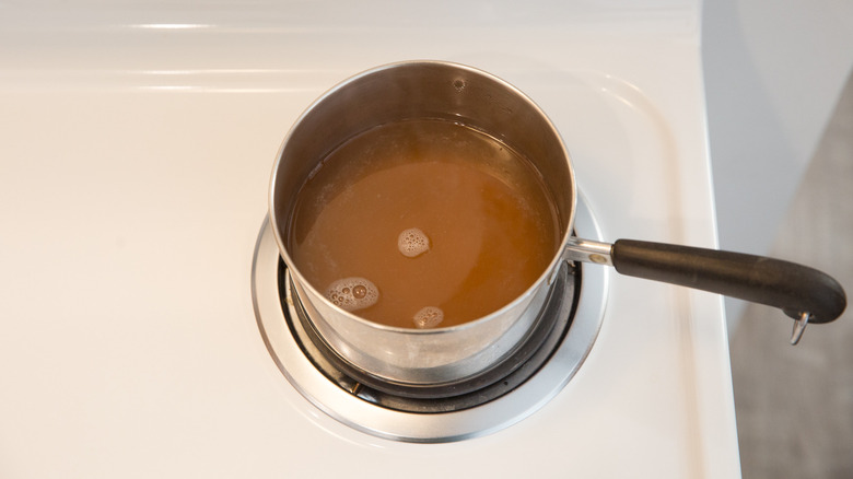 pot of tea on stove