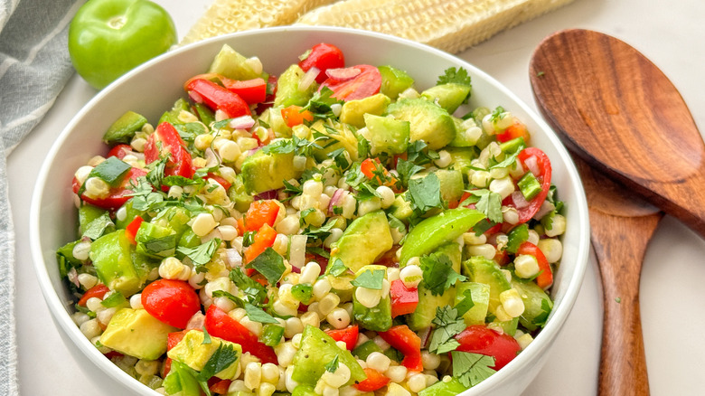 salad in white bowl