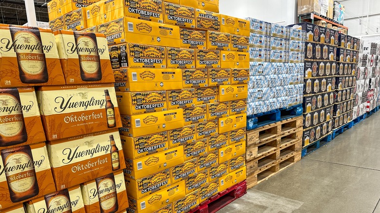 Beer aisle at Costco location