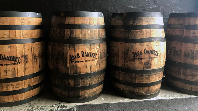 Jack Daniel's whiskey barrels