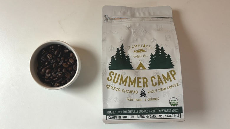 Campfire Coffee Co. Summer Camp bag and beans