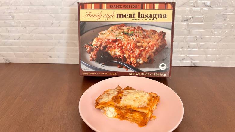 Trader Joe's lasagna slice