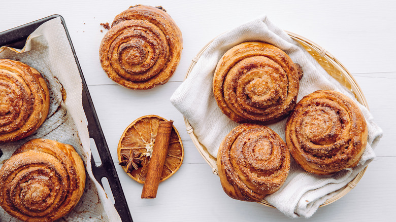 Morning buns in a basket