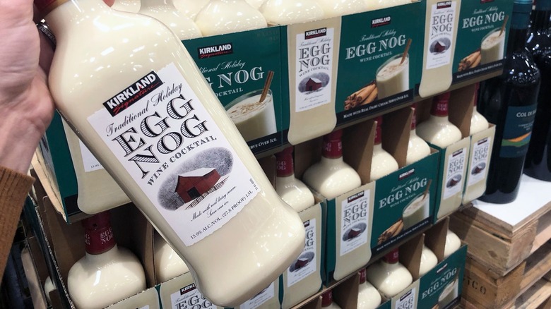 Costco eggnog bottles