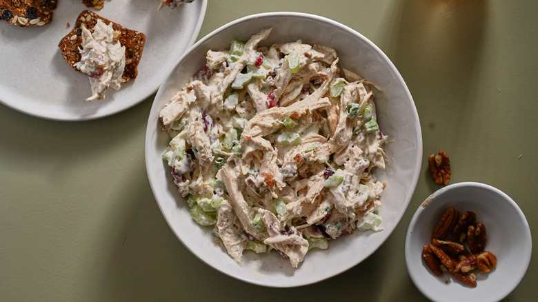 chicken salad in a bowl