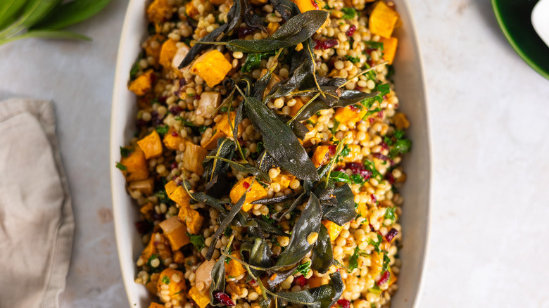 Cranberry and sage pearl couscous 