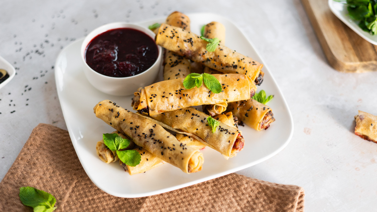 Cranberry Feta Filo Cigars Recipe