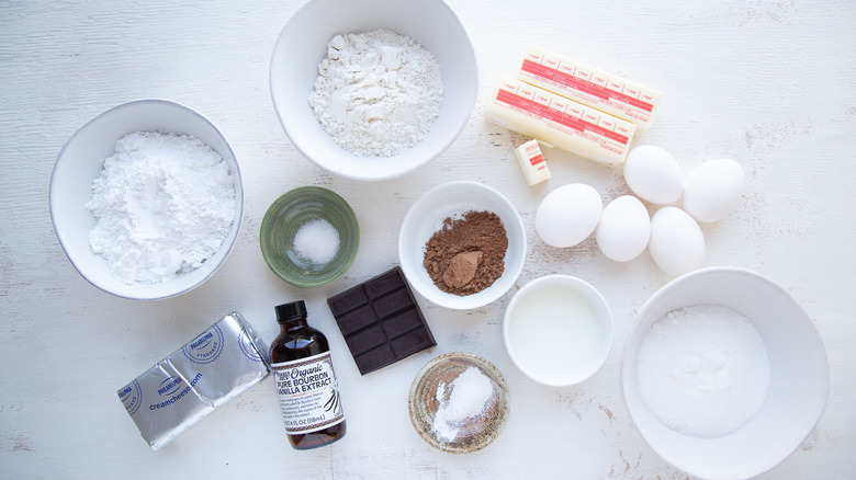 ingredients for cream cheese brownies