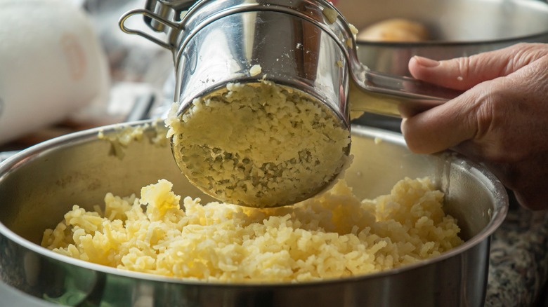 Making mashed potatoes