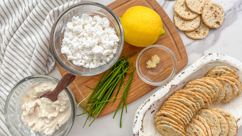 chevre cream cheese dip recipe ingredients