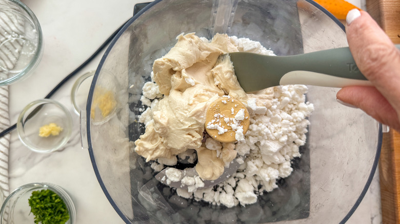 cheeses in food processor