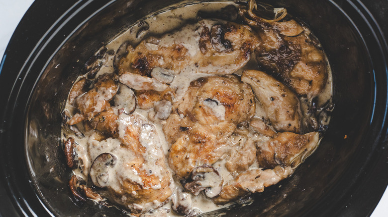 Chicken Marsala in crockpot