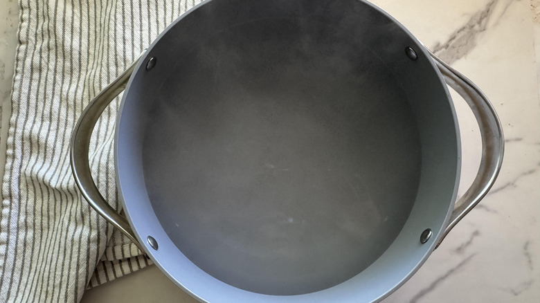 pot starting to boil