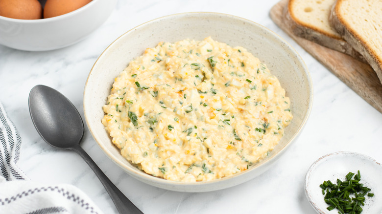 egg salad in a bowl 