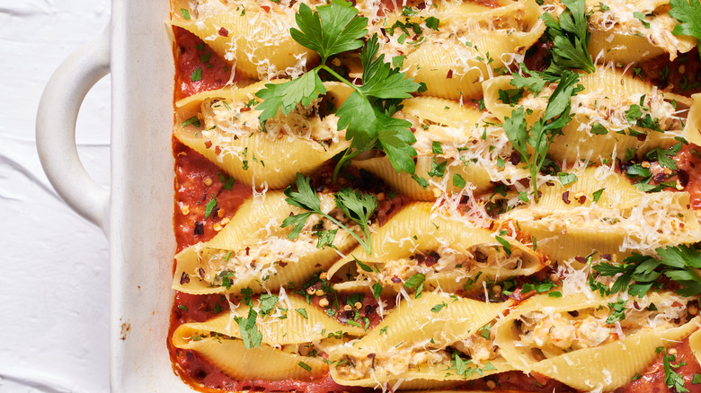 Creamy Seafood-Stuffed Shells Recipe