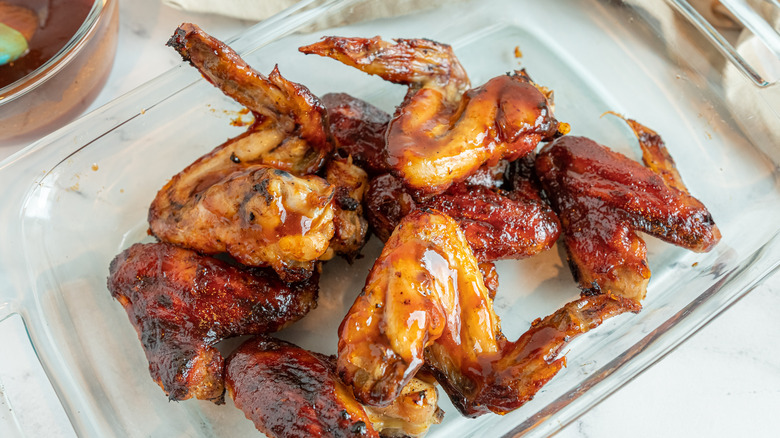 chicken wings on plate