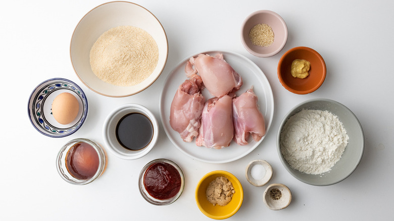 ingredients for chicken katsu