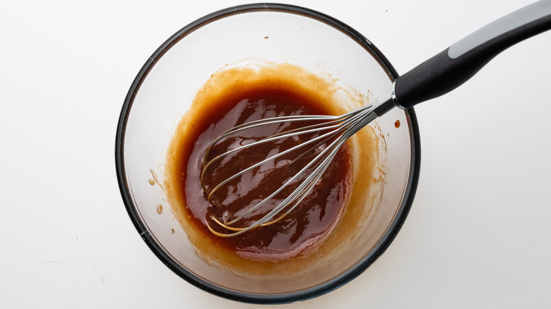 sauce and whisk in bowl