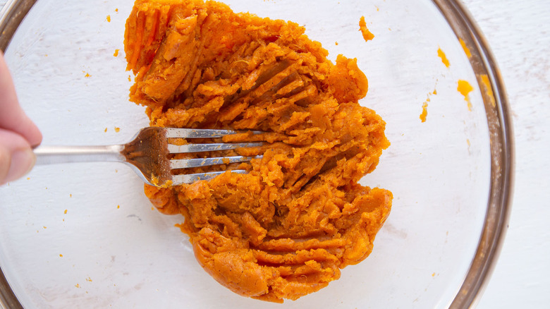 mashed sweet potatoes