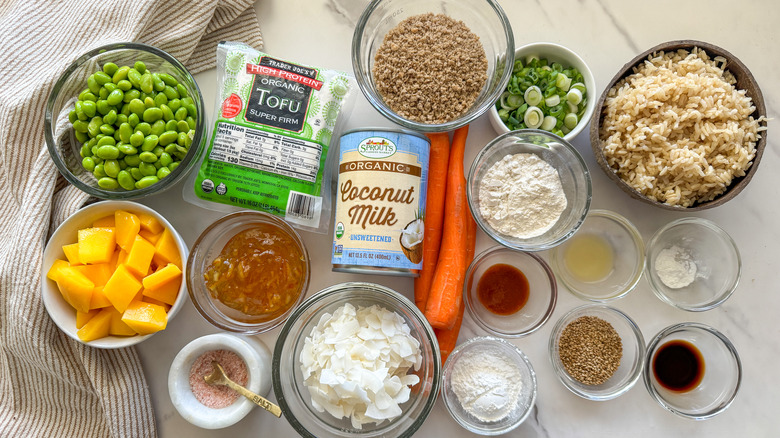 coconut tofu bowls ingredients