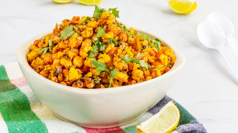 crispy corn in a bowl 