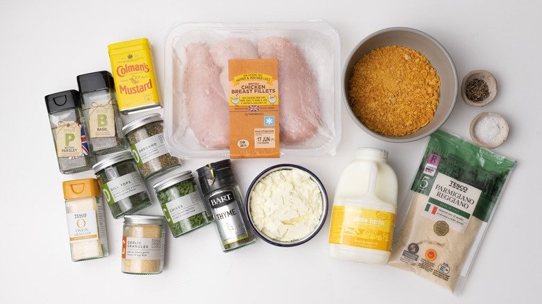 Ingredients for cornflake ranch chicken