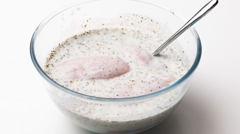 Marinading chicken in buttermilk