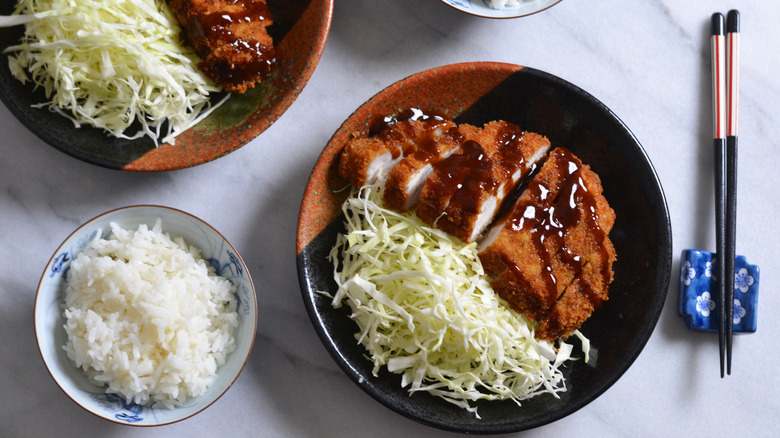 crispy pork loin tonkatsu