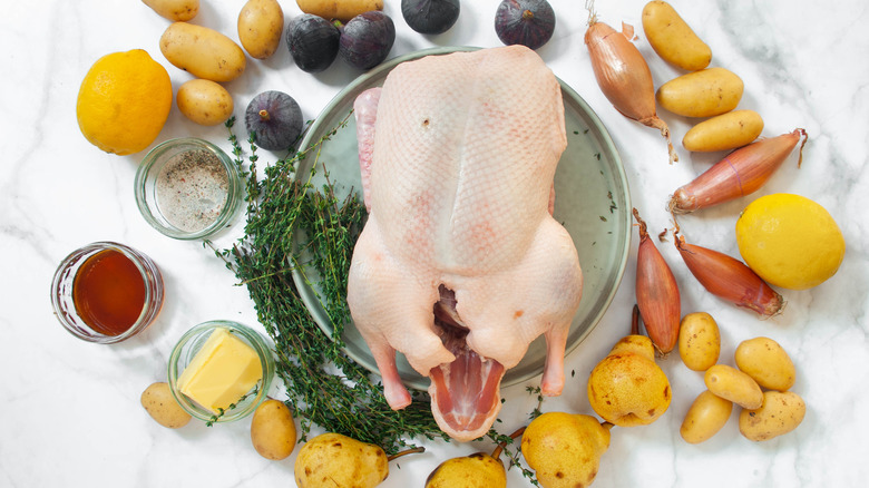 ingredients for roast duck