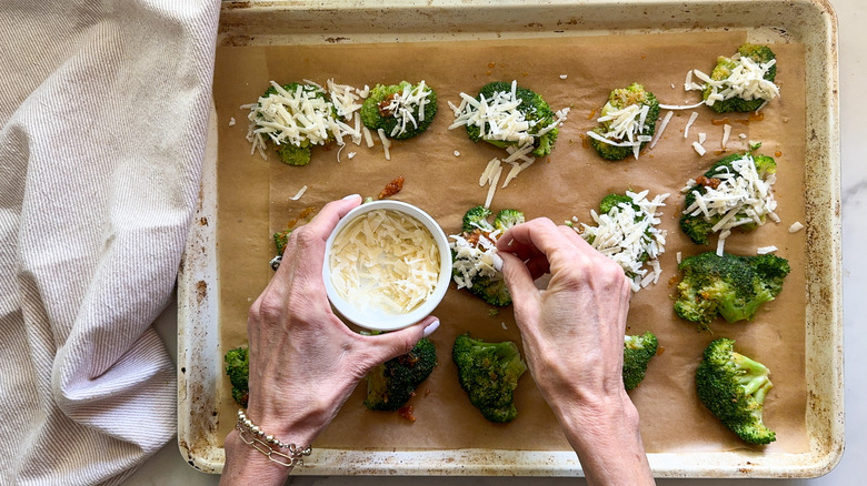 adding Parmesan