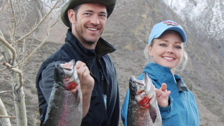 JT and Cristie Schoen fishing