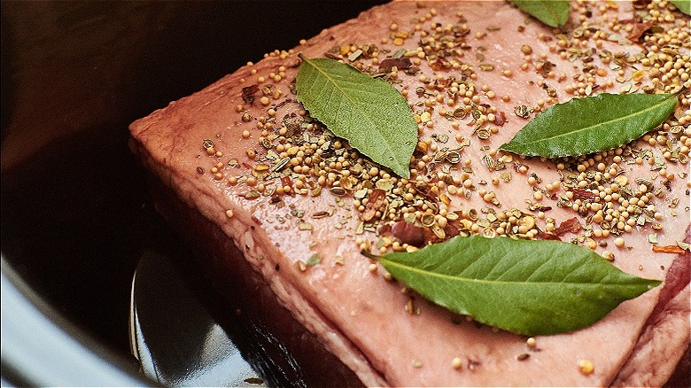 corned beef with spices