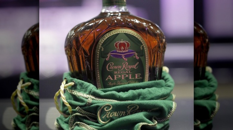 Crown Royal Apple bottle with bag