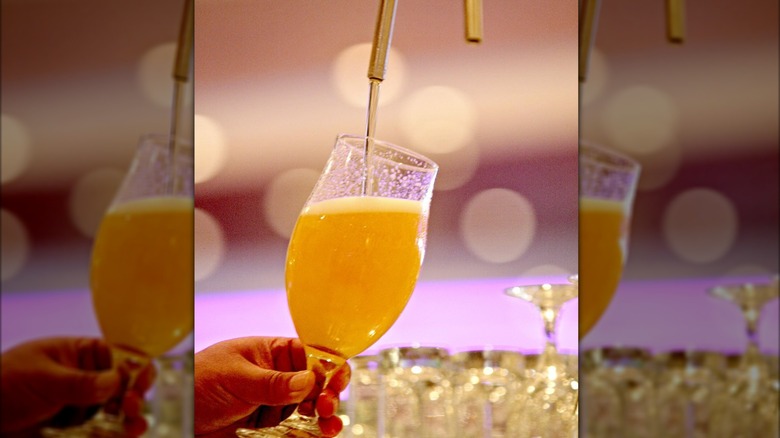 draft beer that's brewed on MSC Cruises being poured into a glass