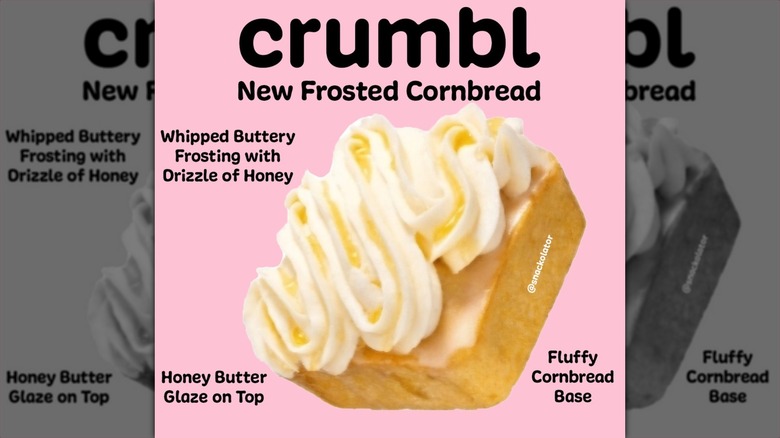 crumbl cornbread dessert infographic