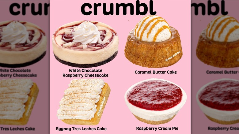 Four new Crumbl holiday flavors