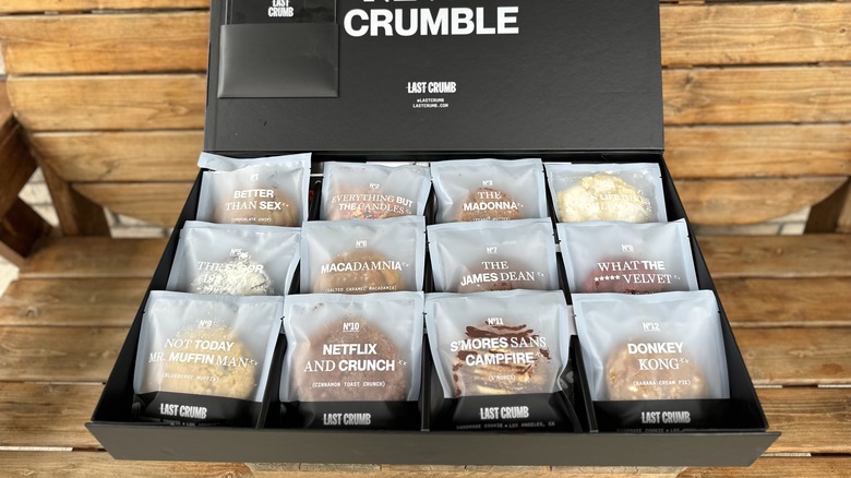 Collection of Last Crumb cookies in black box