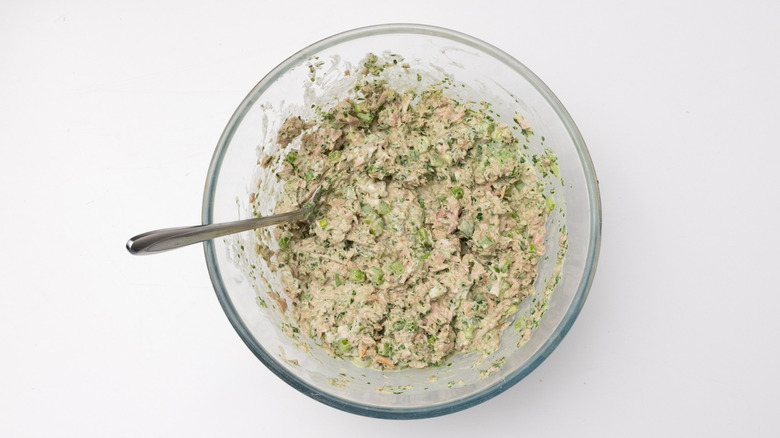 crunchy green goddess tuna salad