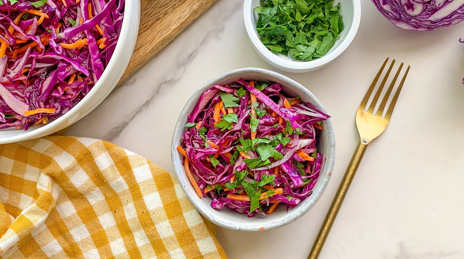 Crunchy Purple Cabbage Salad Recipe