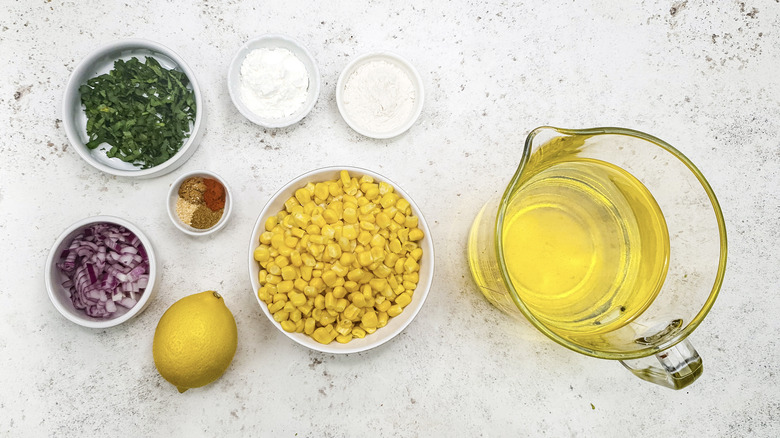 ingredients crunchy tangy masala corn