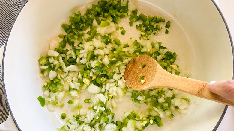 veggies in a pot 