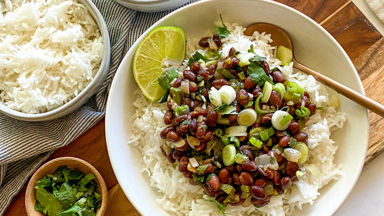 beans over rice 