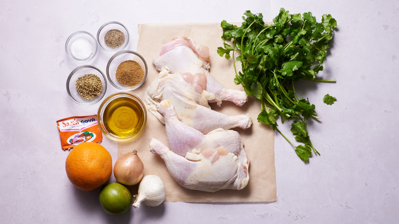 ingredients on a table