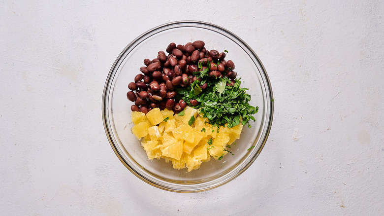 salsa ingredients in bowl