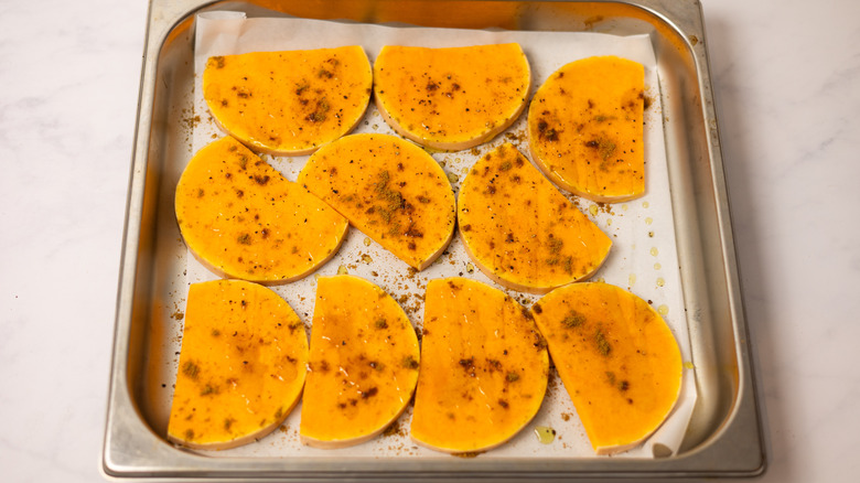 squash on tray 