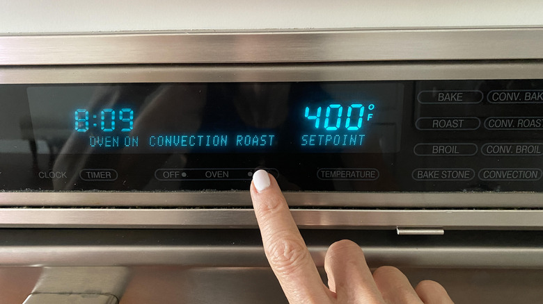 setting oven temperature