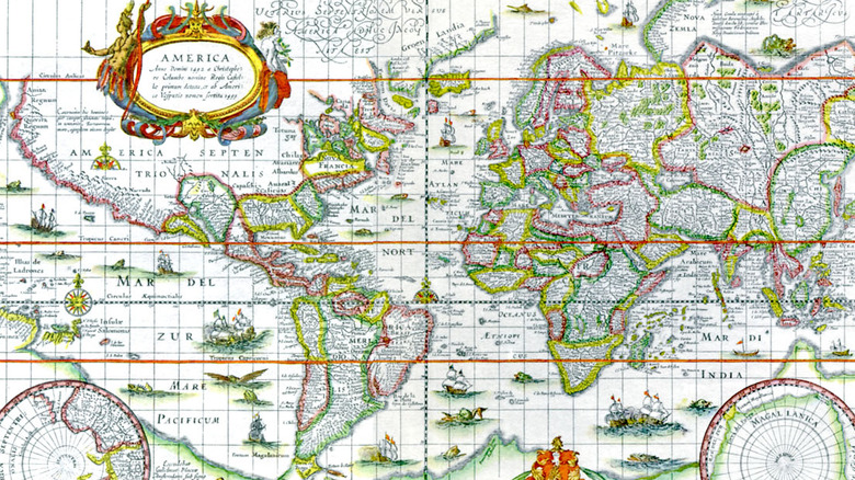 Dutch exploration map